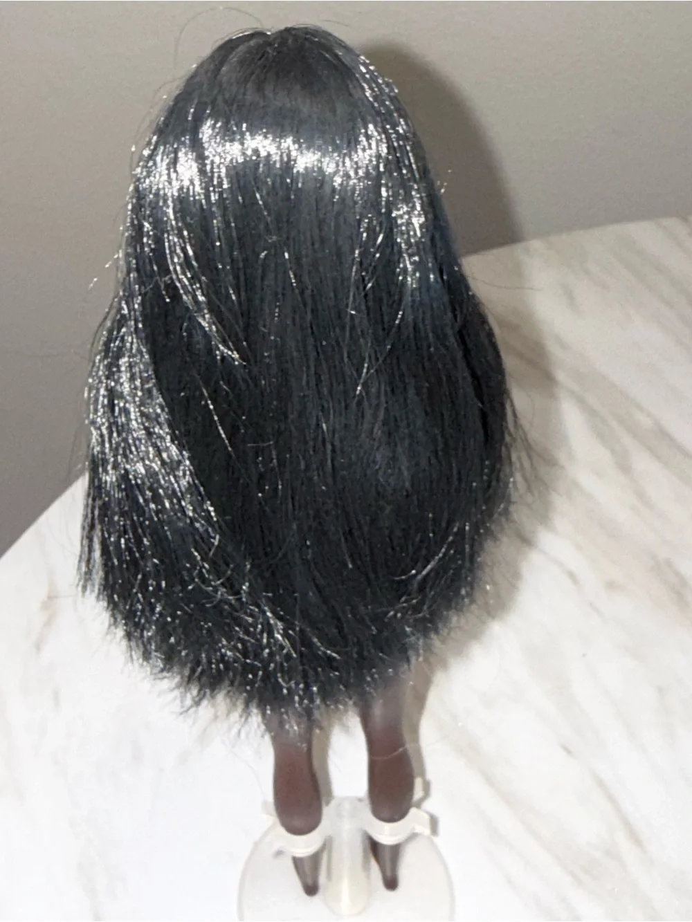N/A silver barbie doll
